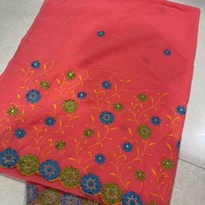 Saree with Beautiful Work