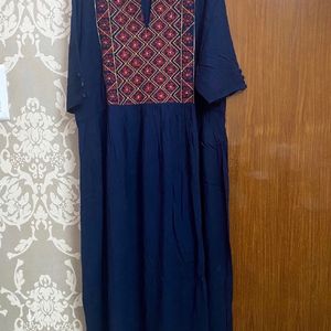 A-line Cotton Anarkali Kurta For Women