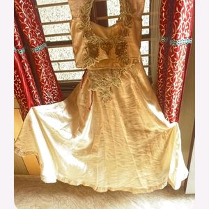 Golden Designer Lehenga