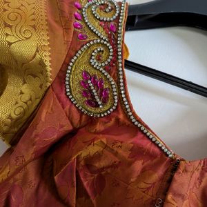 Silk Embroidery Design Blouse