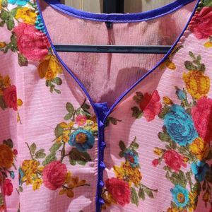 Floral Print Kurti with Vibrant Colors