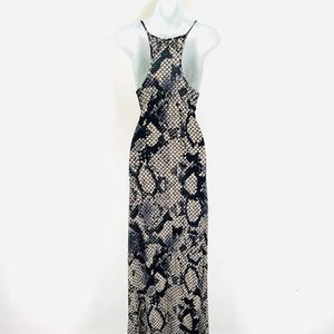 Topshop Snakeskin Print Maxi