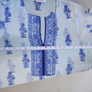 Biba Baby Blue Colour Kurta