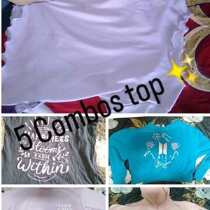 Price Drop !!!!! 5 Combo Tops For Women