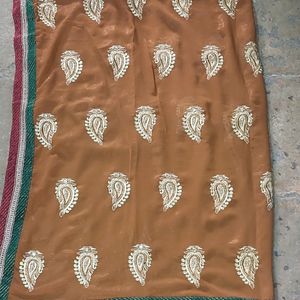 Brown Heavy Ethnic Saree