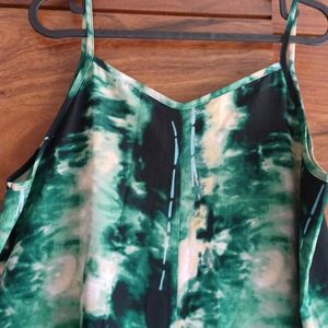 Beautiful Tye and Dye Green Dress