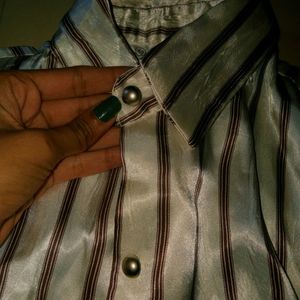 Setin Poly Silk Shirt New , Not Used