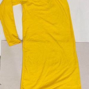 Yellow One Shoulder Dress