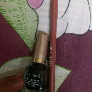 Lakme Eyeliner And Super Matte Lipliner