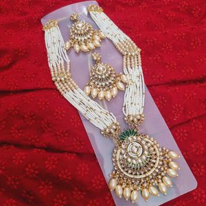 Premium Rajwadi Kundan Long Set