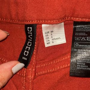 H&M Brand New Rust Shorts