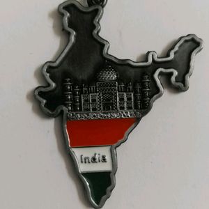 India Metal Keychain