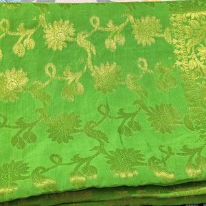 Banarsi Silk Parrot Green Dupatta💚💚💚