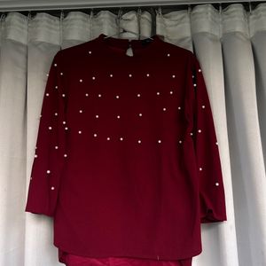 Pearl Design Maroon Top