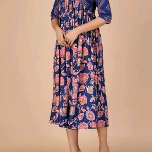 Indianic Women Floral Print Kurta