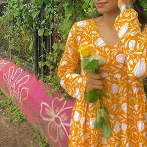 Trending Yellow Kurti✨🌻 With Free Jhumka