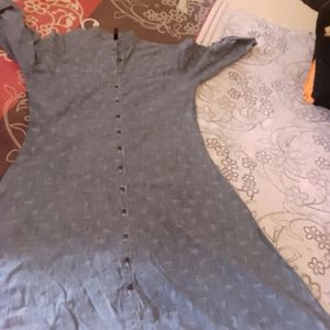 A-line Top    Denim Kurthi