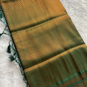 Brand New Soft Silk Saree With Blouse Piece
