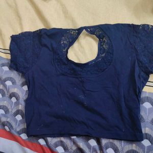 Blue Ready Blouse Plain