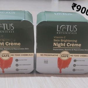 2 Lotus Vitamin C Skin Brightening Night Cream