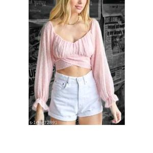 Baby Pink Colour Crop Top....