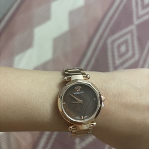 Versace Rose Gold Women Watch