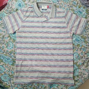 Multicolor Line Pattern Tshirt