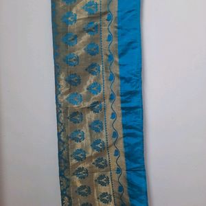 Silk sari With Golden Thread Work