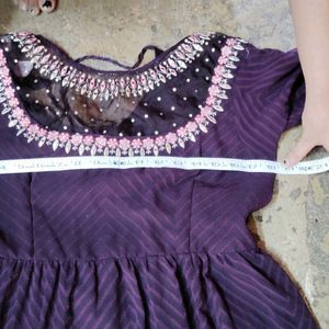 Purple Ethnic Gown