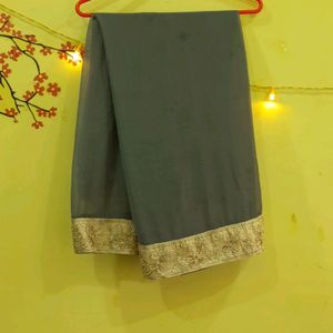 Grey Chiffon Dupatta✨️