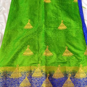 One Day  Offer 💥💥Silk Saree With Blouse