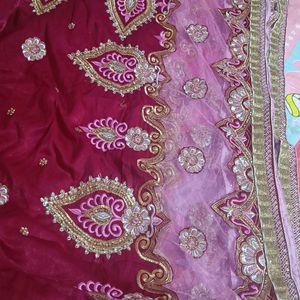 Heavy  Lehenga Saree Net+Velvet