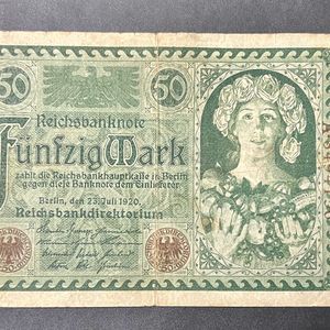 Sale 50 Mark Germany Very Old Note Rare