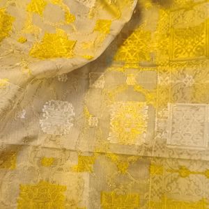 100% Pure Kadhua Banarasi Silk Kora