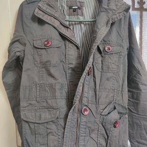 Double Lining Winter Jacket With Belt