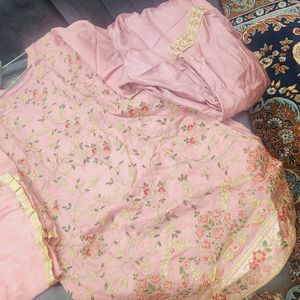 Party Wear Salwar Suit  Rose Pink Dress