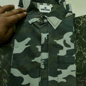 Wrogn Original Camouflage Men Shirt