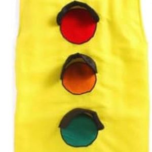 Unisex Traffic Signal Costume( Fabric With Lining)