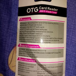 OTG Card ReaderSD/T-Flash +USB