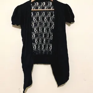 Black Netted Shrug