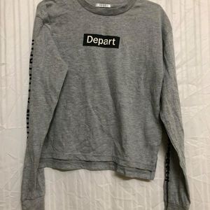 Colza Grey Long Sleeve T Shirt