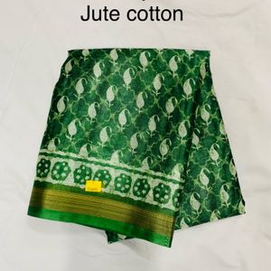 Printed Jute Cotton Jari