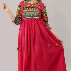 Trendy rayon A line kurti