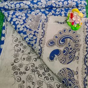 Beautiful Kalamkari mul Cotton