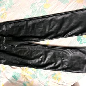 Black Leather Pant