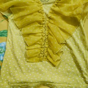 Butterfly Yellow Top