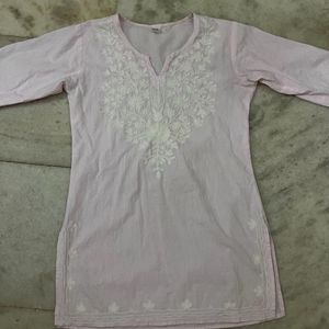 Pink Short Kurti