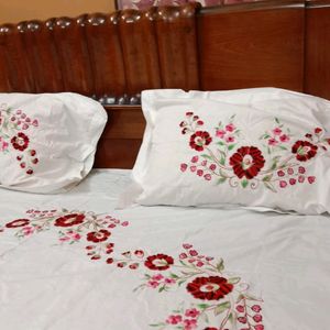 Beautiful Full Hand Embroidered New Bedsheet