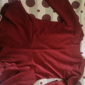 A Maroon Colored Top