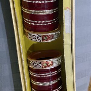 Designer Maroon Bridal Chura